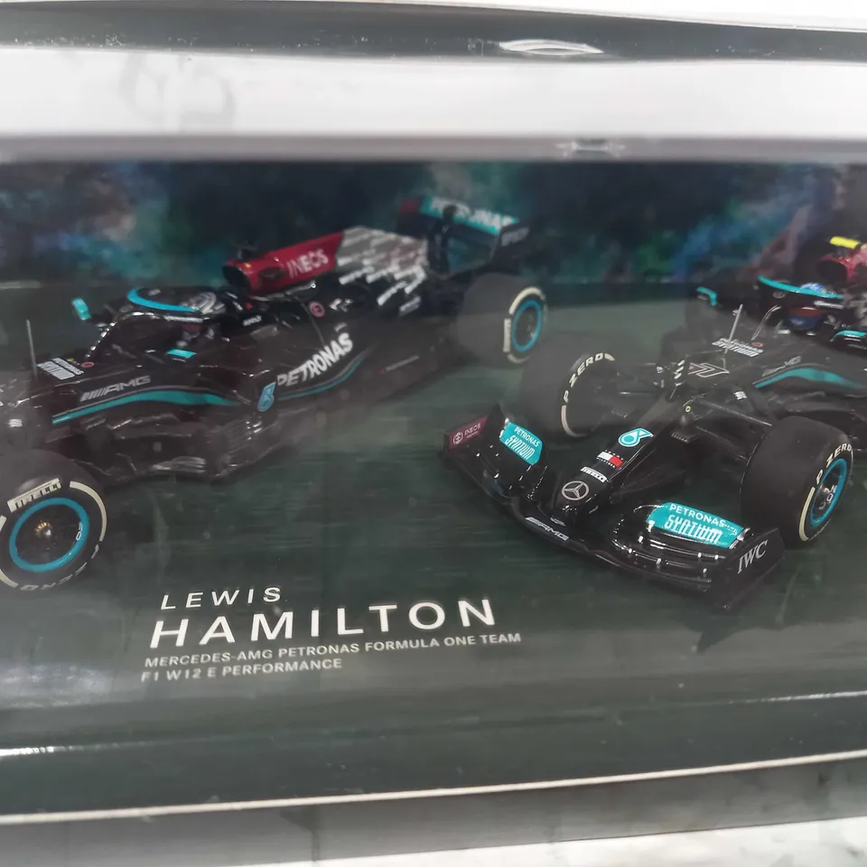 FORMULA ONE MERCEDES-AMG PATRONAS TEAM 1:43 SCALE METAL MODEL SET - 8 TIME CONSTRUCTOR CHAMPIONS