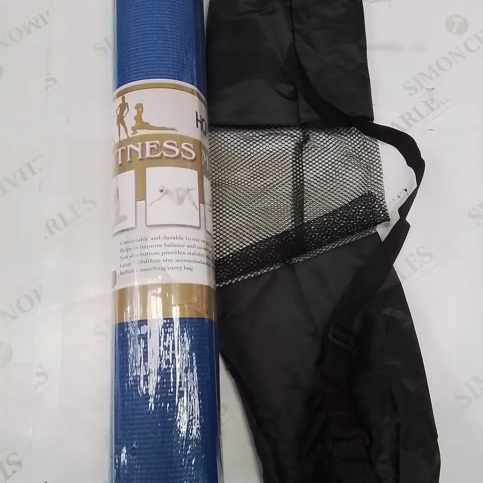 BOX CONTAINING APPROXIMATELY 10 BRAND NEW HQ FITNESS YOGA MATS 173 X 61CM 