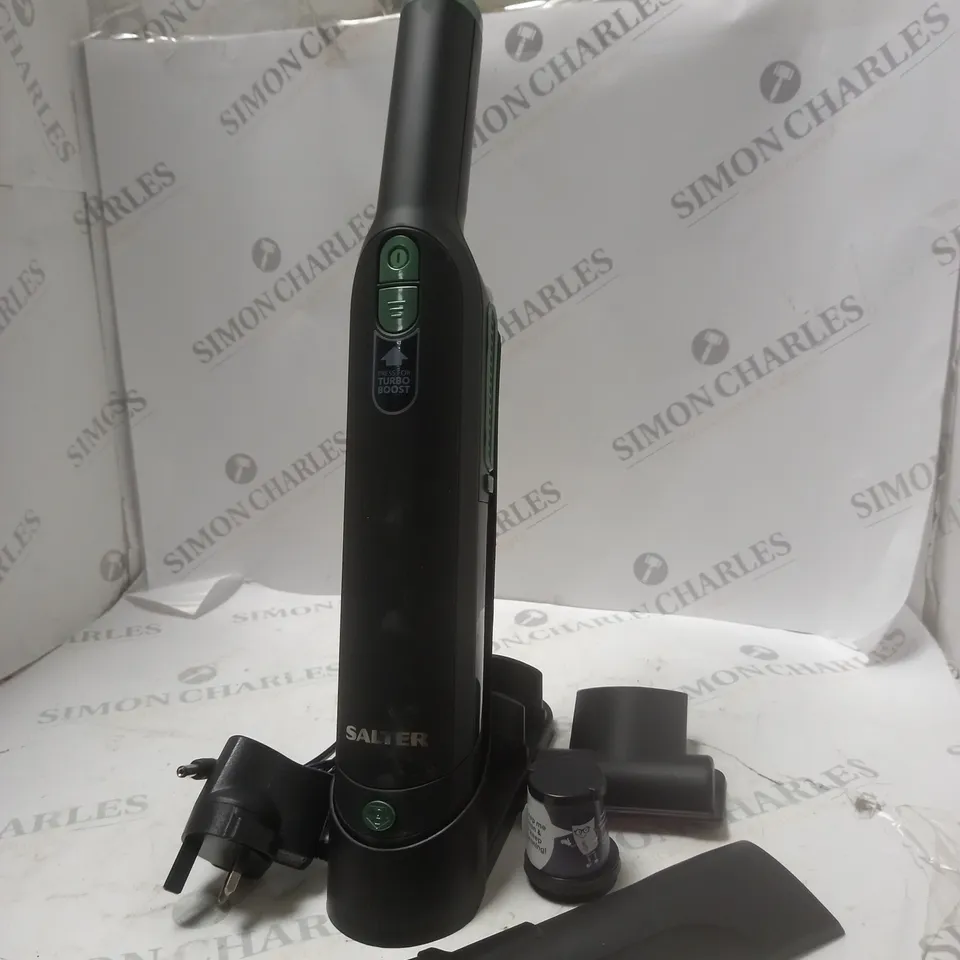 HANDY PRO CORDLESS HANDHELD VACUUM CLEANER BLACK AND GREEN