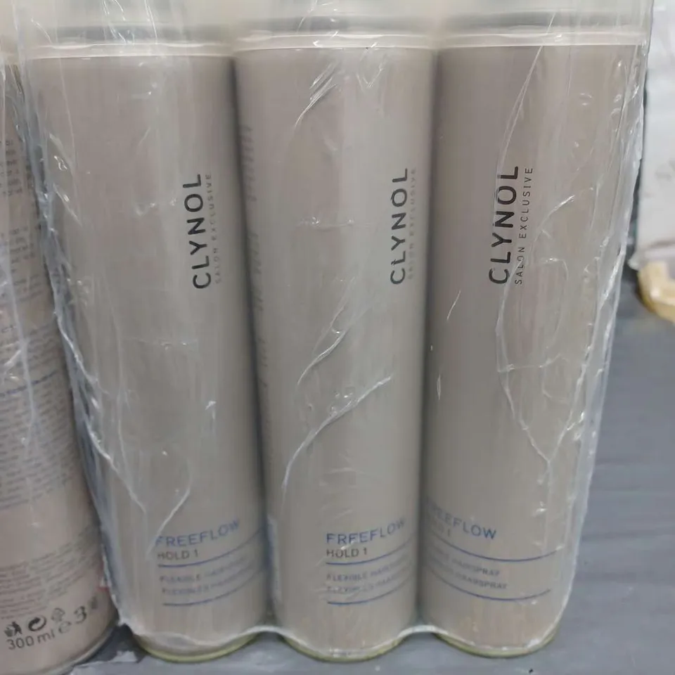LOT OF APPROX 45 CLYNOL FREE FLOW HAIRSPRAYS