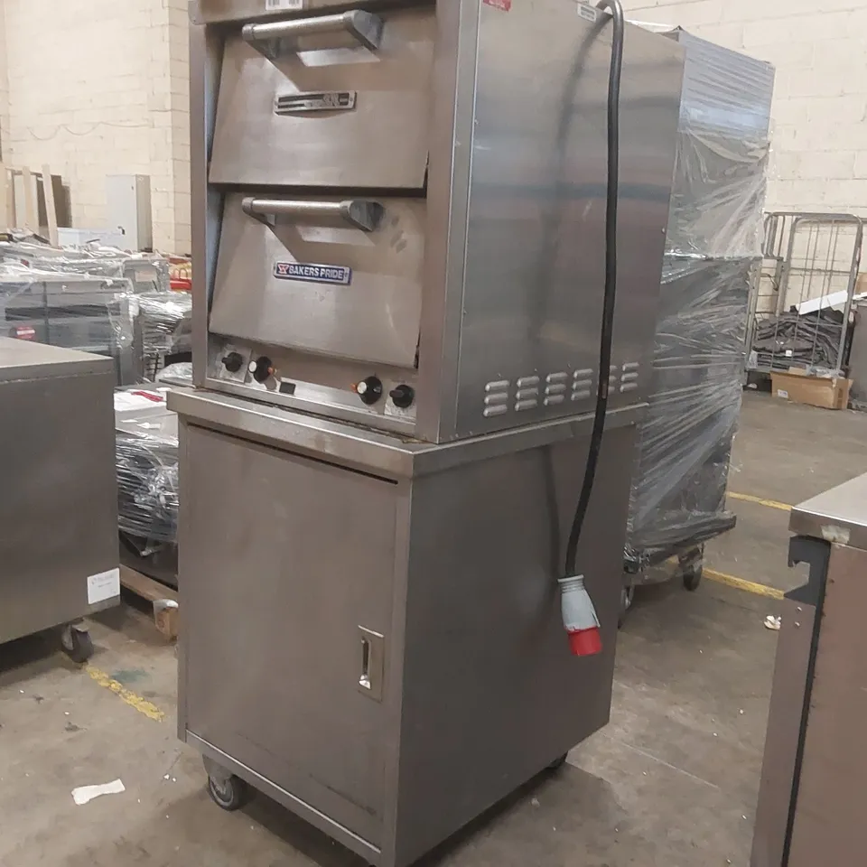 BAKERS PRIDE P44SH3 COMMERCIAL PIZZA OVEN WITH CABINET