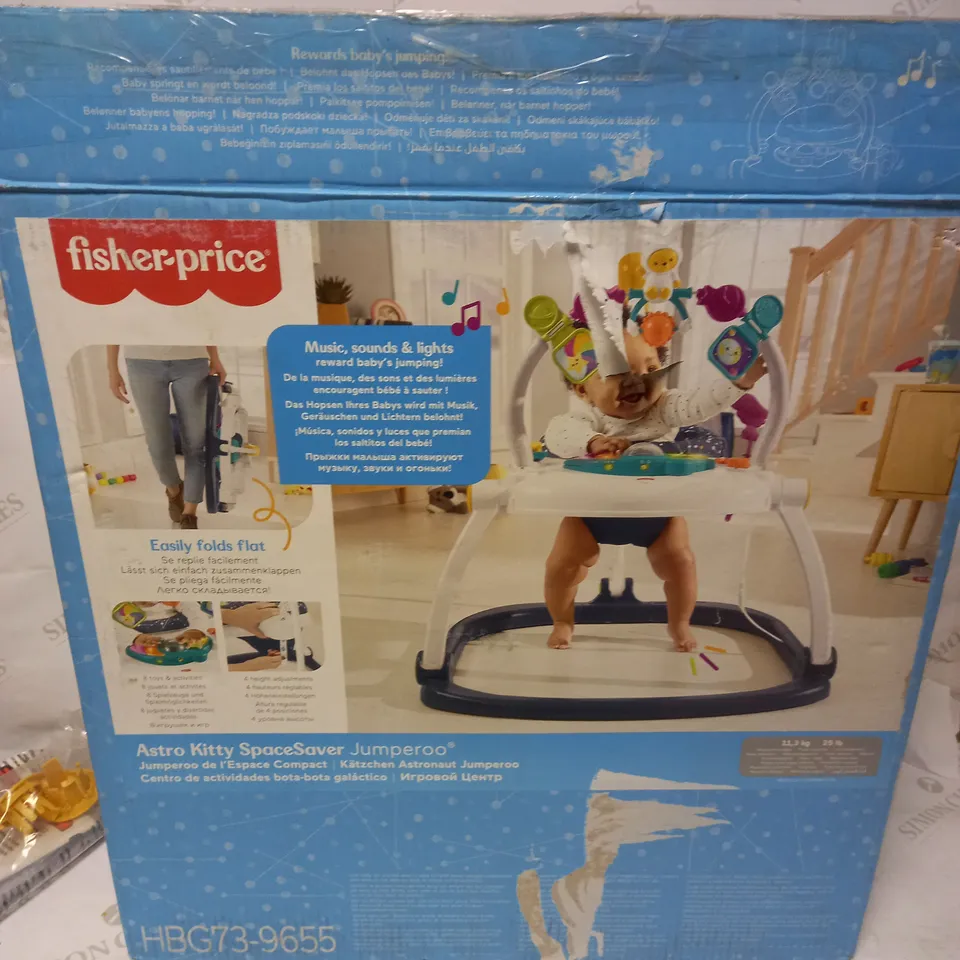 FISHER-PRICE ASTRO KITTY SPACESAVER JUMPEROO INFANT ACTIVITY CENTER