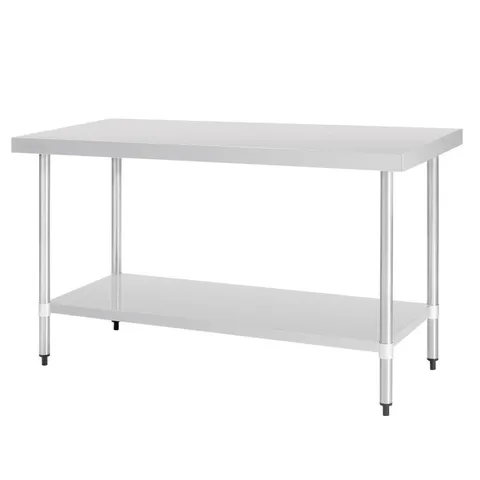 BOXED VOGUE STAINLESS STEEL PREP TABLE