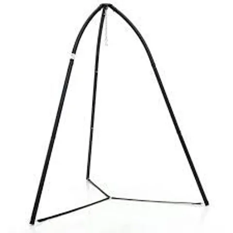 BOXED COSTWAY HANGING CHAIR STAND WITH HANGING CHAIN FOR LOUNGER SAUCER - BLACK