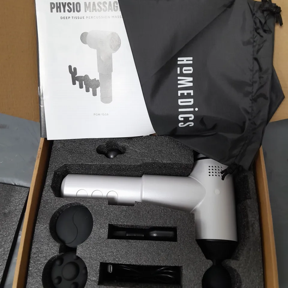 BOXED HOMEDICS DEEP TISSUE MASSAGE GUN