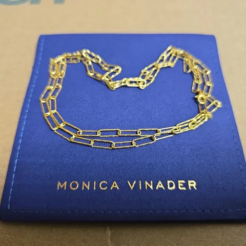 MONICA VINADER GOLD-TONE LINK NECKLACE