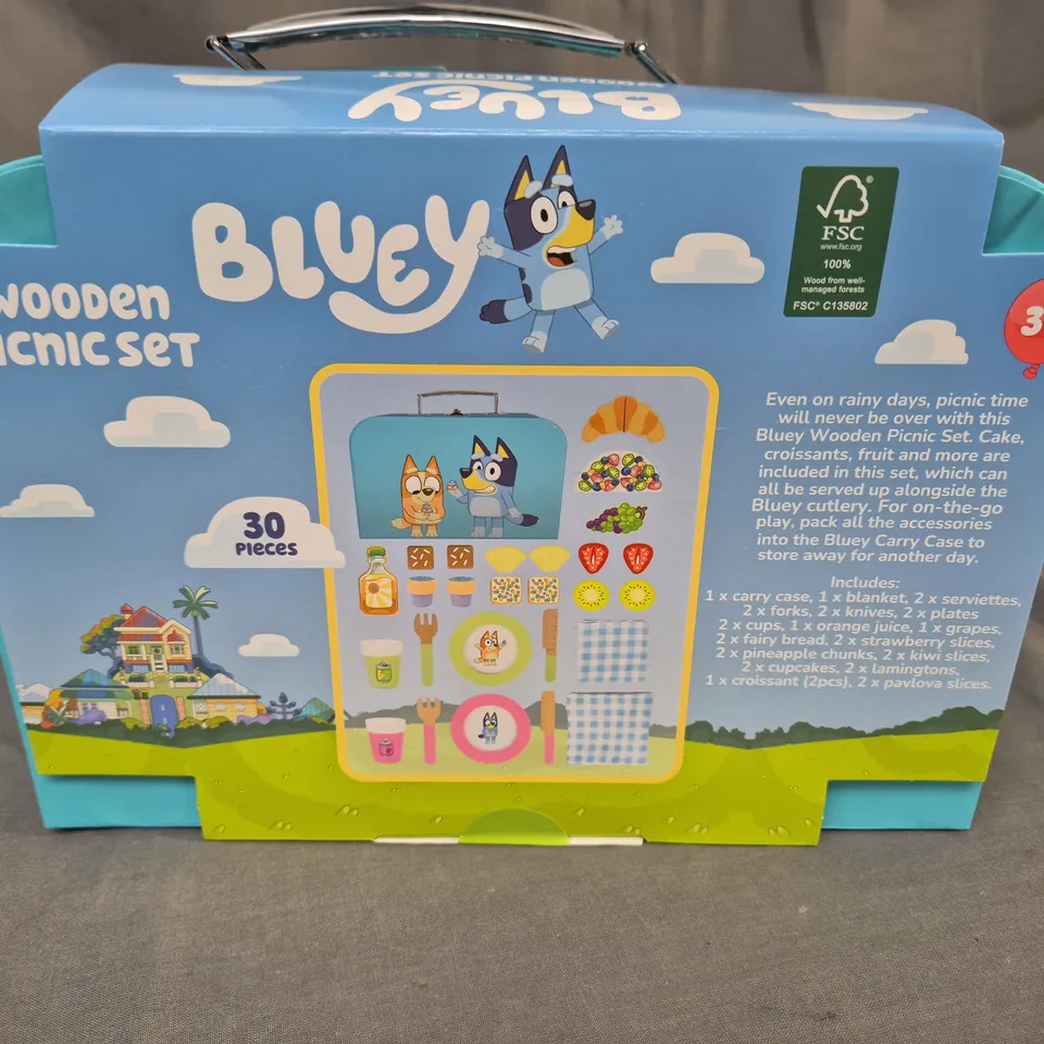 BLUEY WOODEN PICNIC SET 