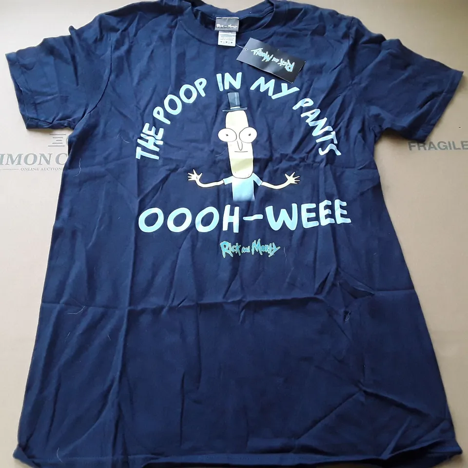 RICK AND FORTY NAVY T-SHIRT - M
