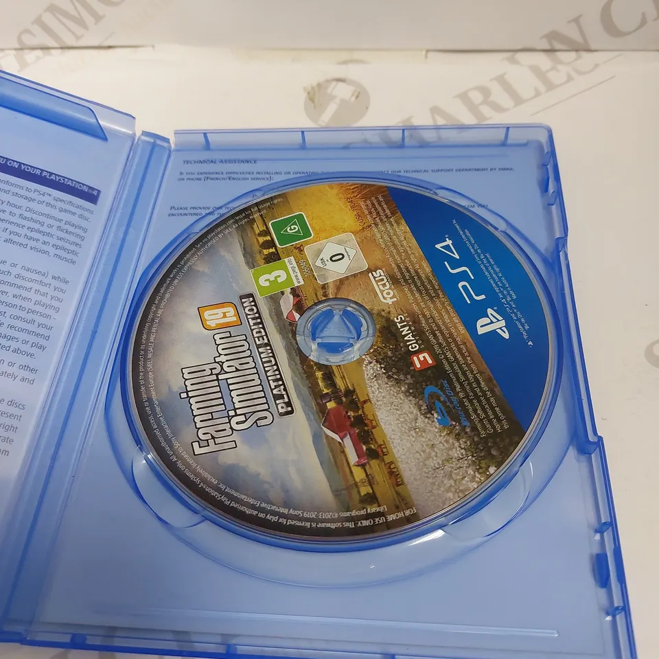 FARMING SIMULATOR 19 PLATINUM EDITION ON PS4 PEGI 3 