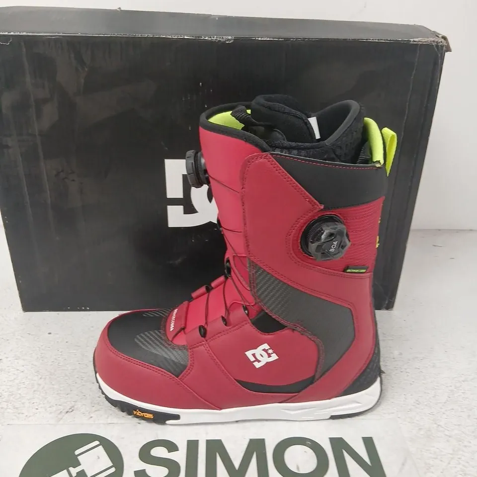 DC SHUKSAN MEN’S SNOWBOARD BOOTS – RACING RED, US 11 (UK 10)