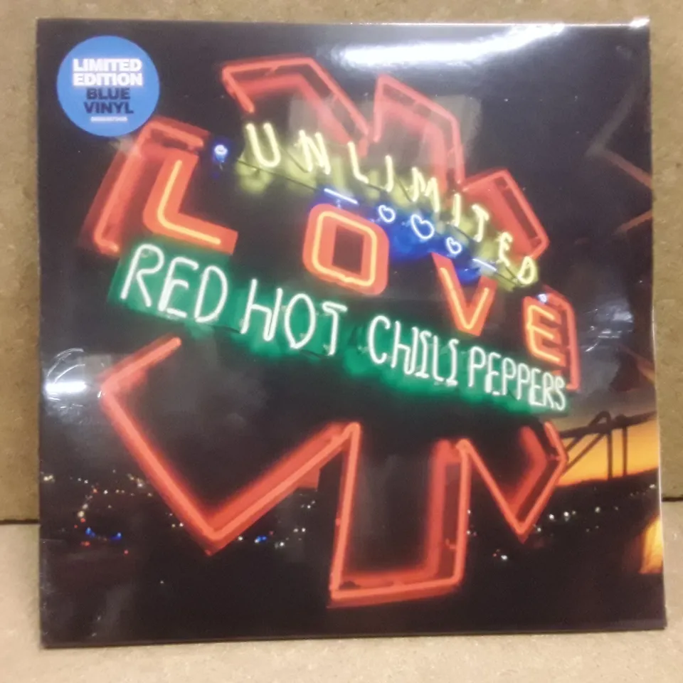 RED HOT CHILLI PEPPERS UNLIMITED LOVE LIMITED EDITION BLUE VINYL 