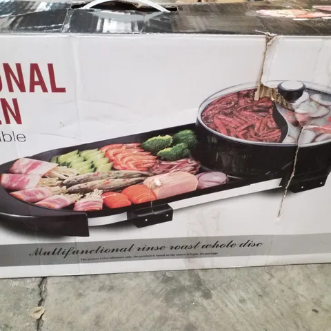 BOXED BRUCE SHARK LLC 28.93CM NON STICK ELECTRIC GRILL