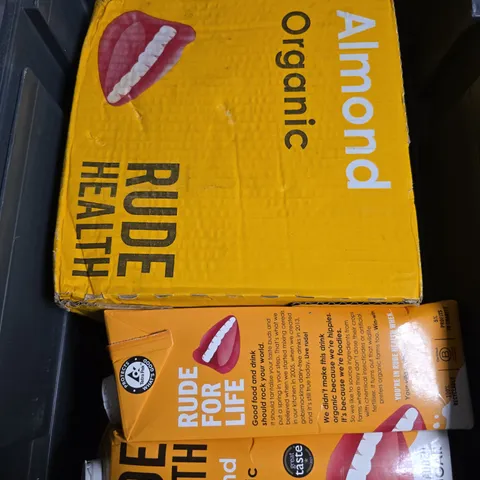 9 X RUDE HEALTH ALMOND ORGANIC DRINKS - 9 X 1L