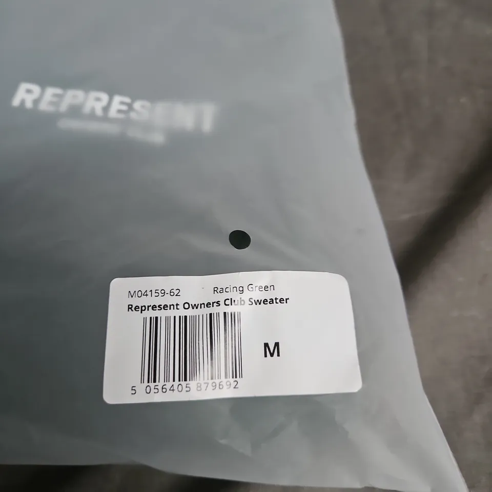 REPRESENT OWNERS CLUB SWEATER – RACING GREEN, UK SIZE M