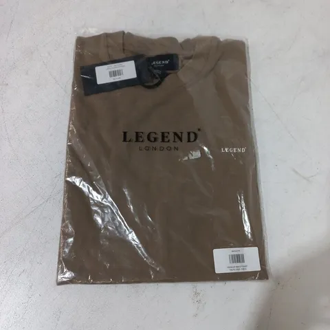 BAGGED LEGENDS PREMIUM BASICS T-SHIRT IN BROWN - XL