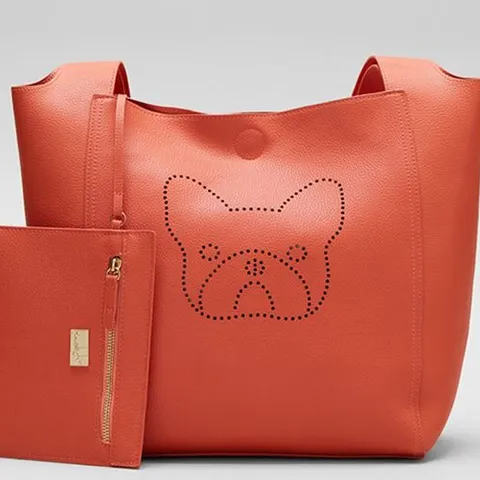 BEN DE LISI ELLA TOTE BAG IN ORANGE