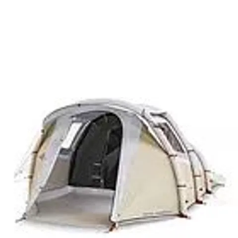 DECATHLON 4-PERSON CAMPING TENT, INFLATABLE AIR SECONDS 4.1 FRESH & BLACK - BEIGE