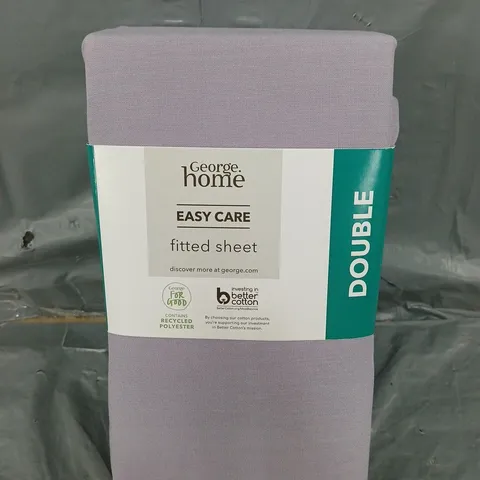 APPROXIMATELY 45 ASSORTED HOME EASY CARE FITTED SHEETS IN LIGHT PURPLE - DOUBLE - COLLECTION ONLY