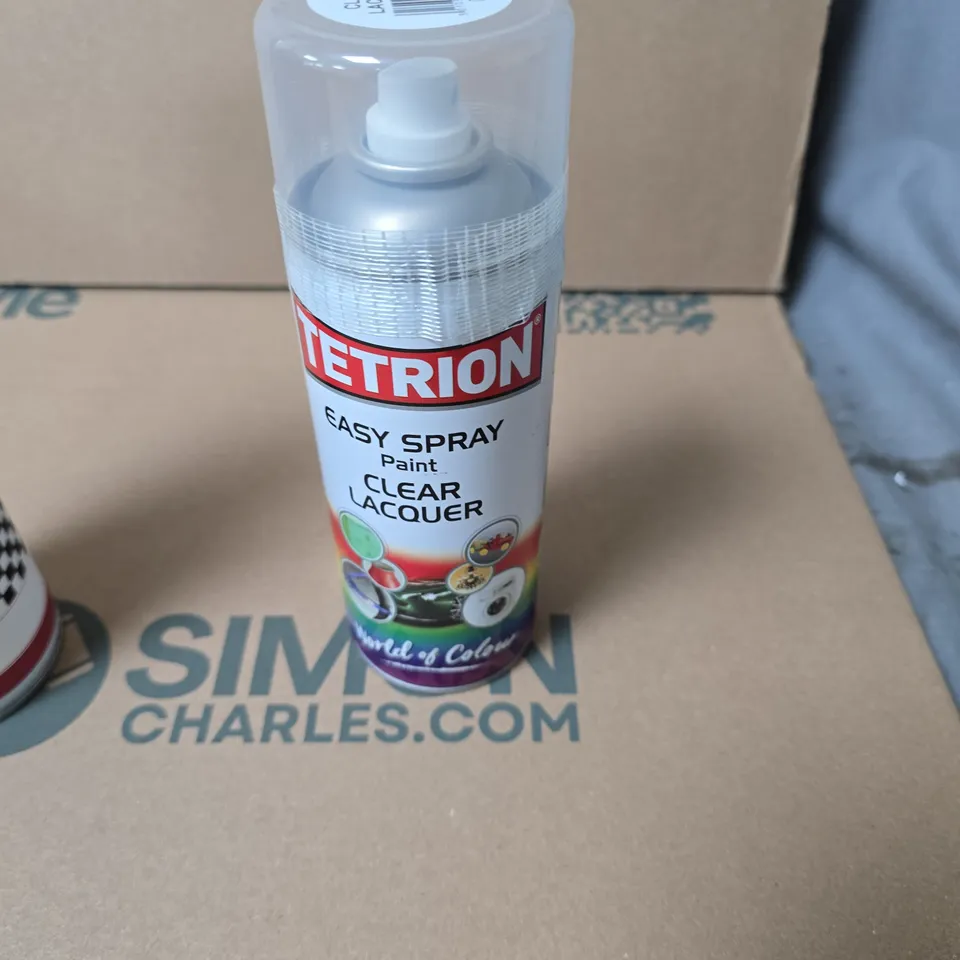 APPROXIMATELY 6 ASSORTED AEROSOLS INCLUDING TETRION EASY SPRAY AND EXTREME CHASSIS BLACK