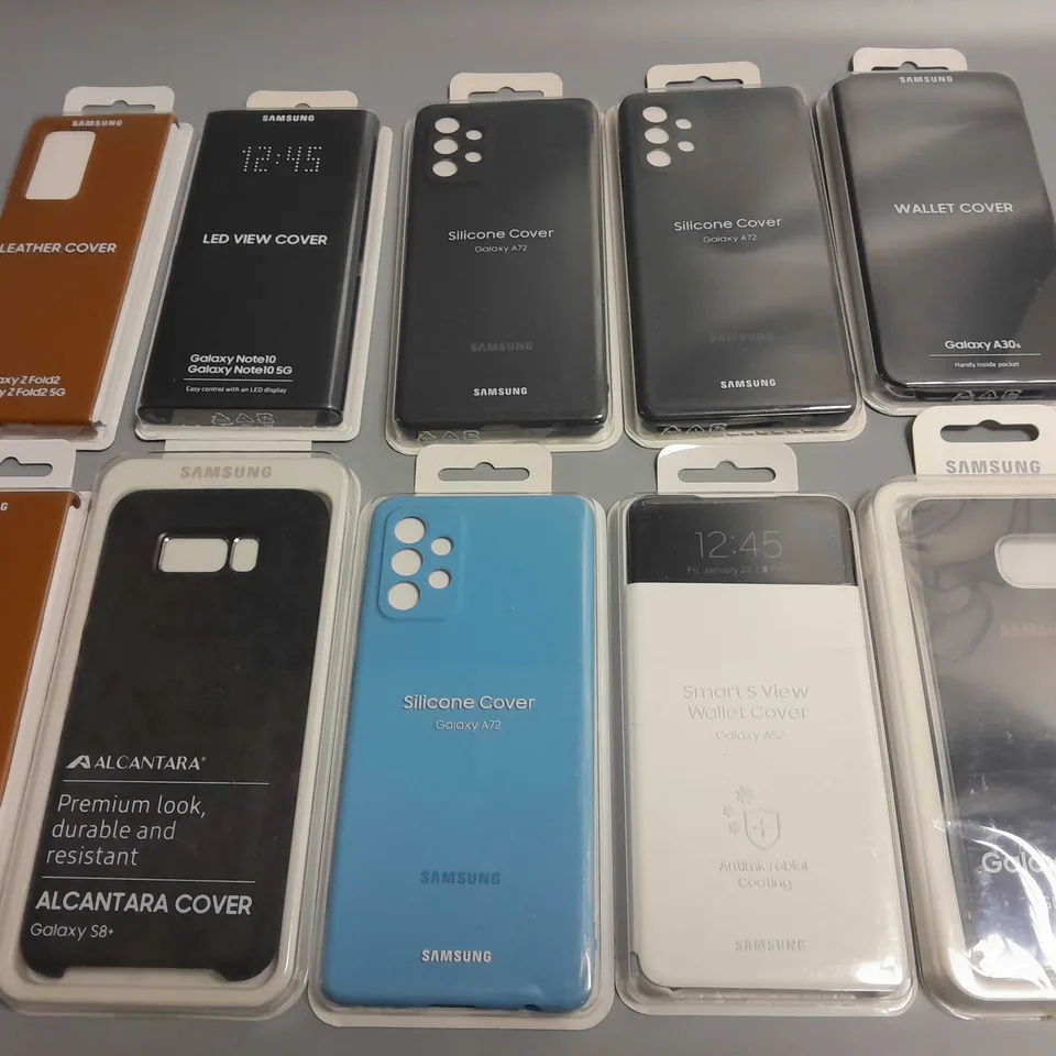 LOT OF 10 ASSORTED SAMSUNG MOBILE PHONE CASES