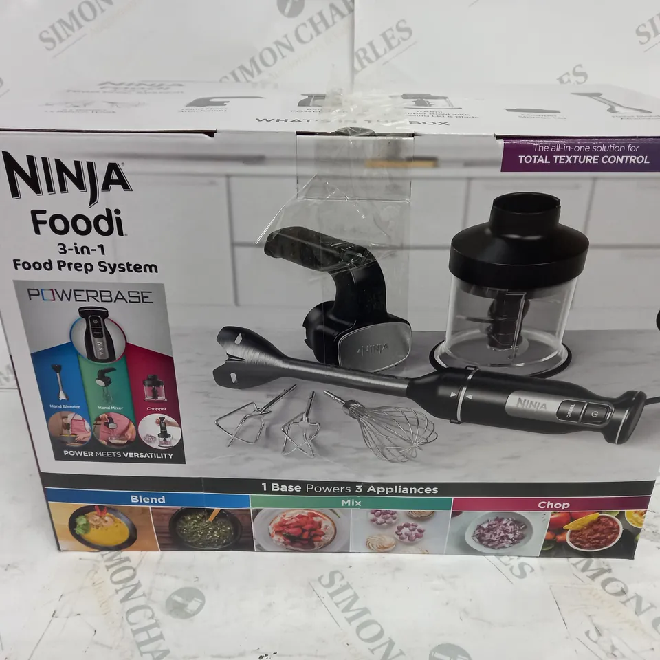 BOXED NINJA FOODI 3-IN-1 FOOD PREP SYSTEM