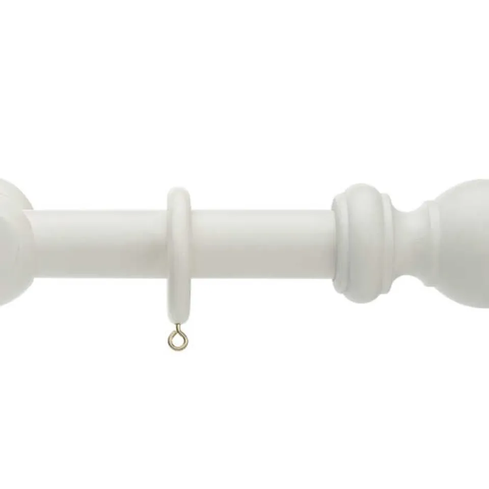 BRAND NEW BOXED HONISTER 28mm POLE SET - LINEN WHITE 150cm // SKU: HN28LW/150