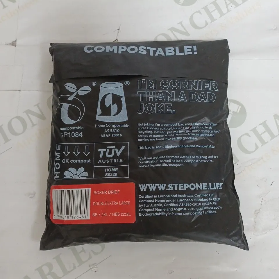 SEALED STEPONE BOXER BRIEF DOUBLE EXTRA LARGE