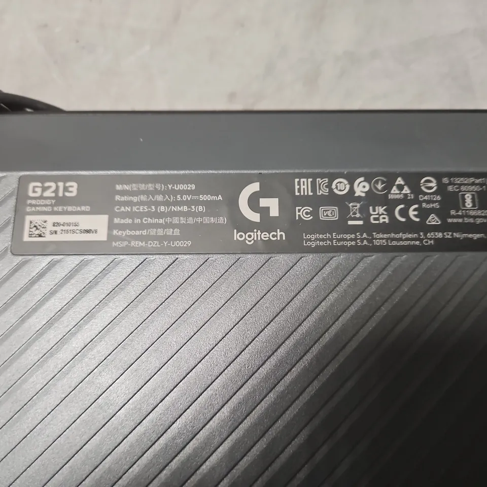 LOGITECH G213 PRODIGY KEYBOARD