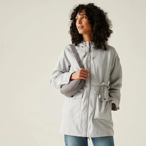 BRAND NEW WOMEN'S NAVAEH WATERPROOF JACKET | DRIZZLE LINEAR STRIPE - UK 14