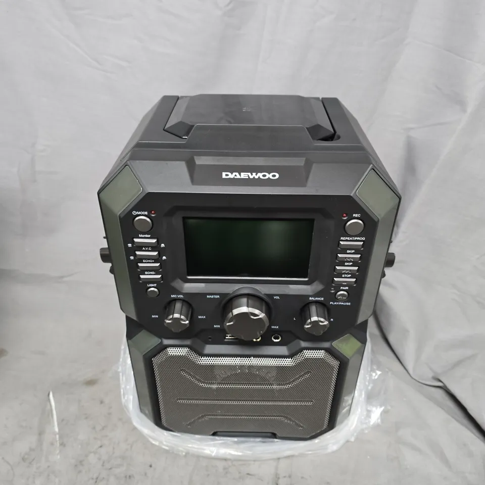 BOXED DAEWOO BLUETOOTH KARAOKE MACHINE