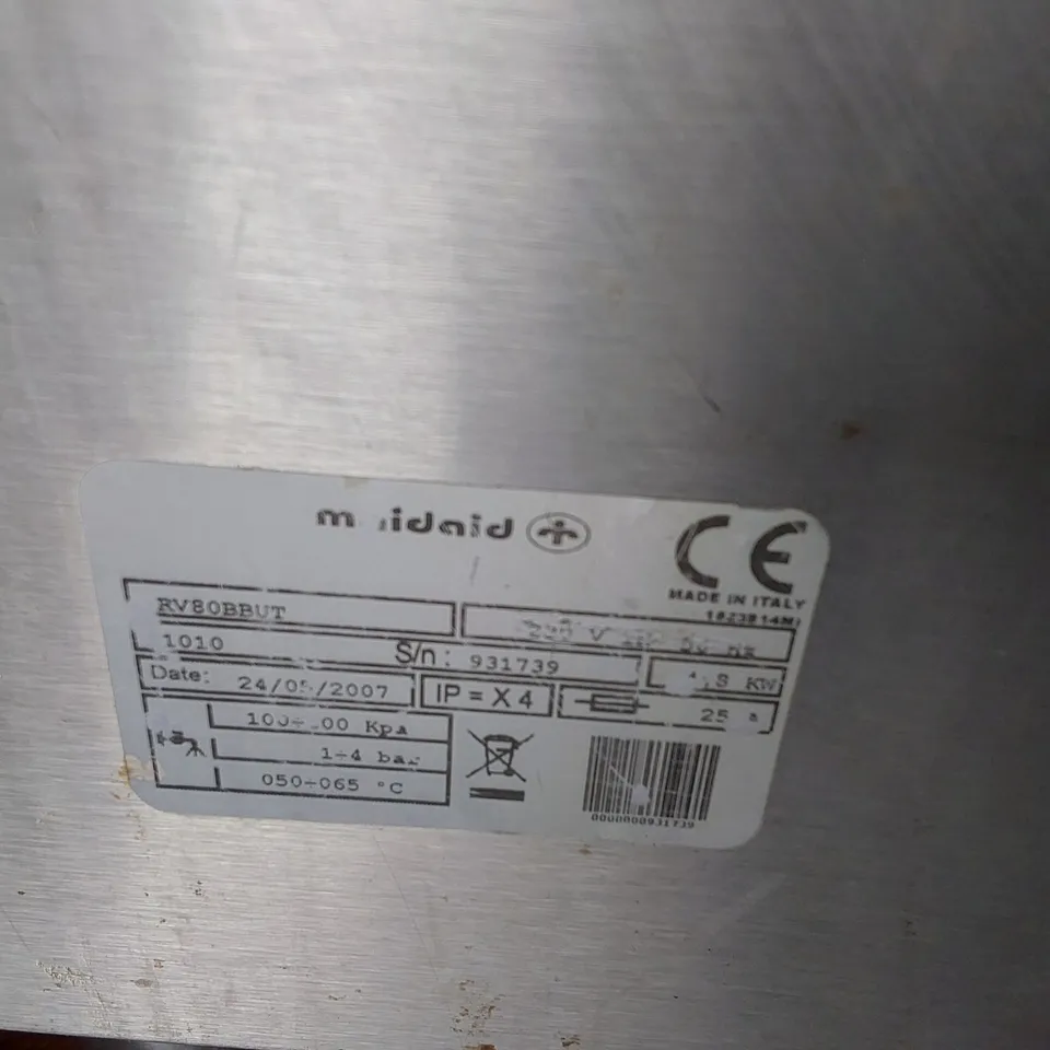 MAIDAID HALCYON COMMERCIAL HOOD DISHWASHER 