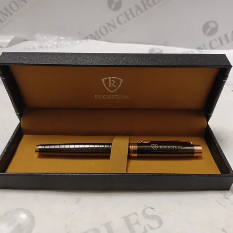 RUCKSTUHL STAINLESS STEEL LUXURY PEN IN GIFT BOX