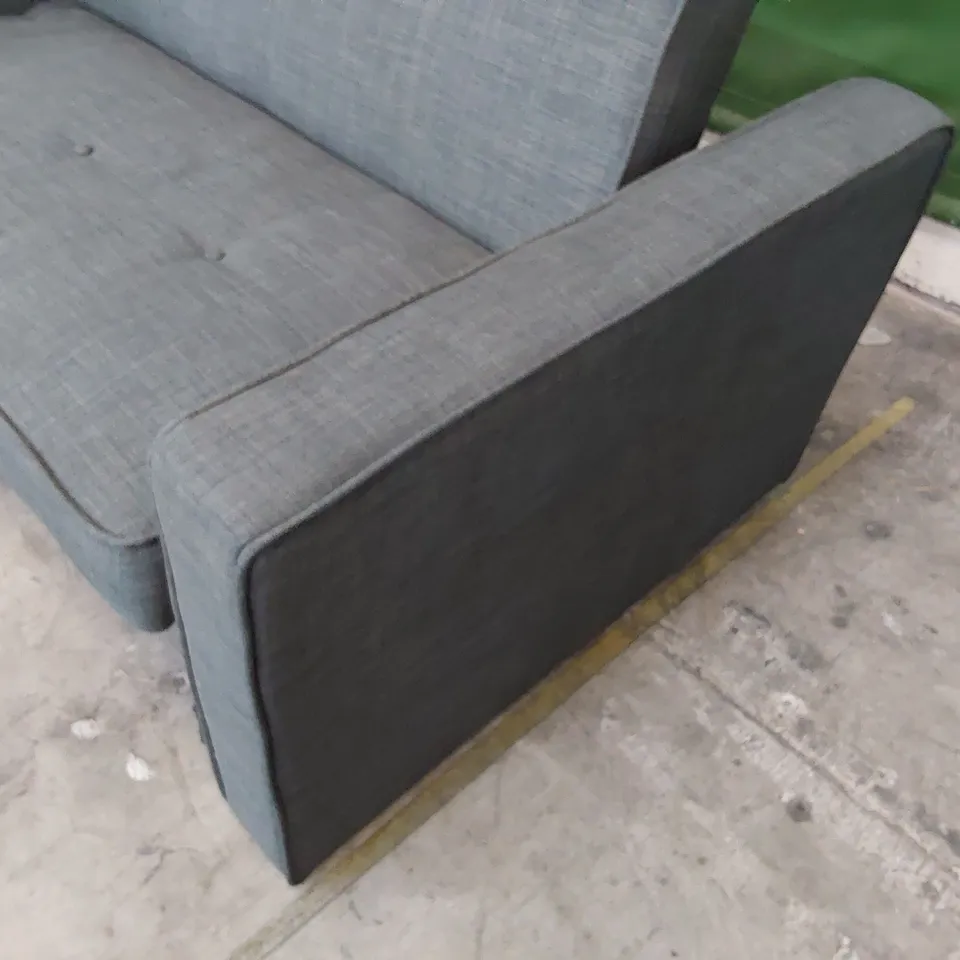 DESIGNER SOFABED CHARCOAL FABRIC 
