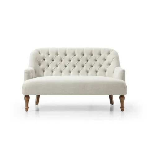BOXED ABBERVILLE WIDE TUFTED LOVESEAT
