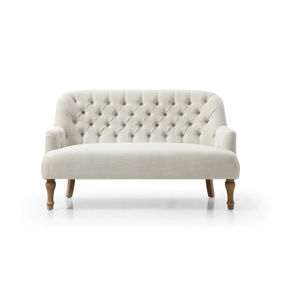 BOXED ABBERVILLE WIDE TUFTED LOVESEAT