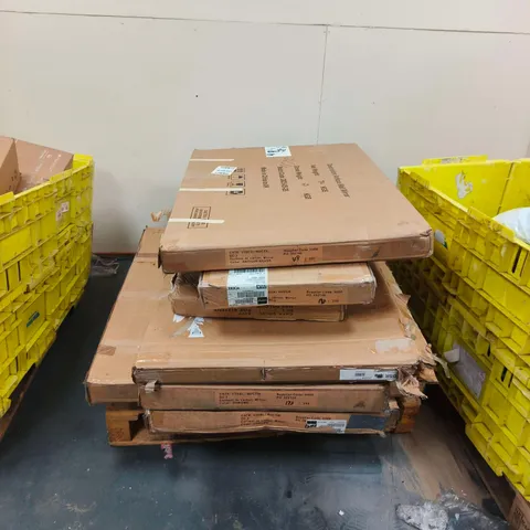 PALLET OF APPROXIMATELY 8 ASSORTED ITEMS TO INCLUDE MIRRORS OF VARIOUS SIZES AND STYLES ETC