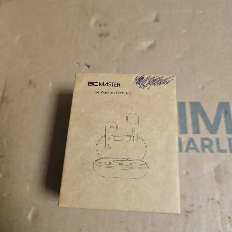 BC MASTER TRUE WIRELESS EARBUDS WITH CHARGING CASE – BOXED - BLACK 