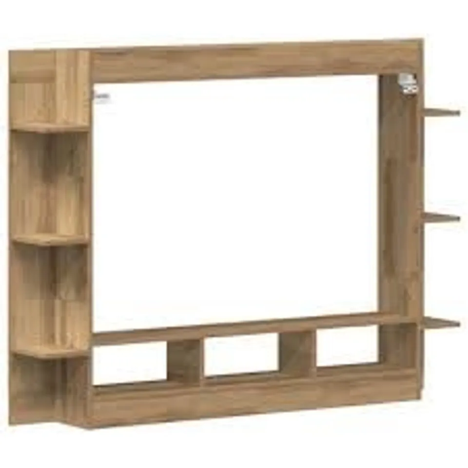 BOXED TV CABINET ARTISAN OAK PARTICLE BOARD STANDARD SHELVING  (1 BOX)