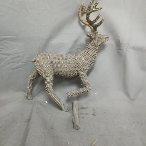 Otters Brook Wicker Stag Decoration