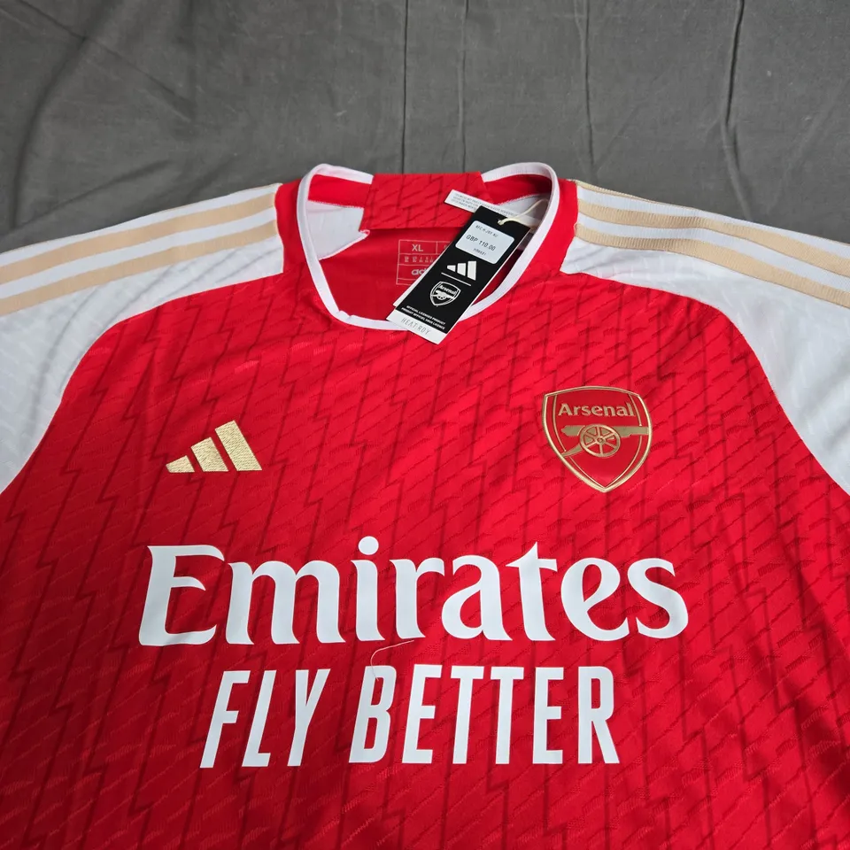 ARSENAL FC HOME JERSEY SIZE XL