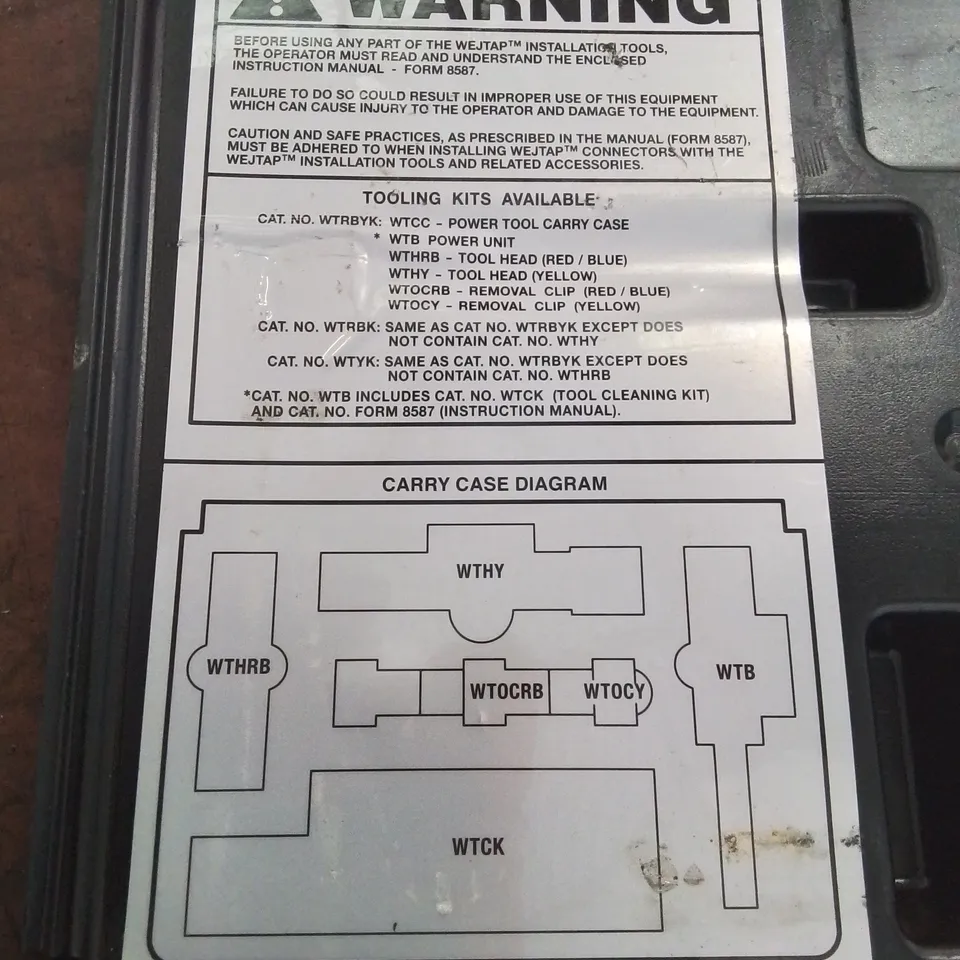 BOXED BURNDY - WEJTAP INSTALLATION TOOL KIT