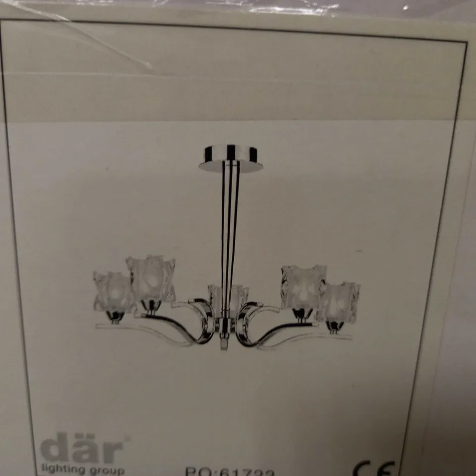 BRAND NEW DAL LIGHTING ZOLA 5 LIGHT POLISHED CHROME LIGHT