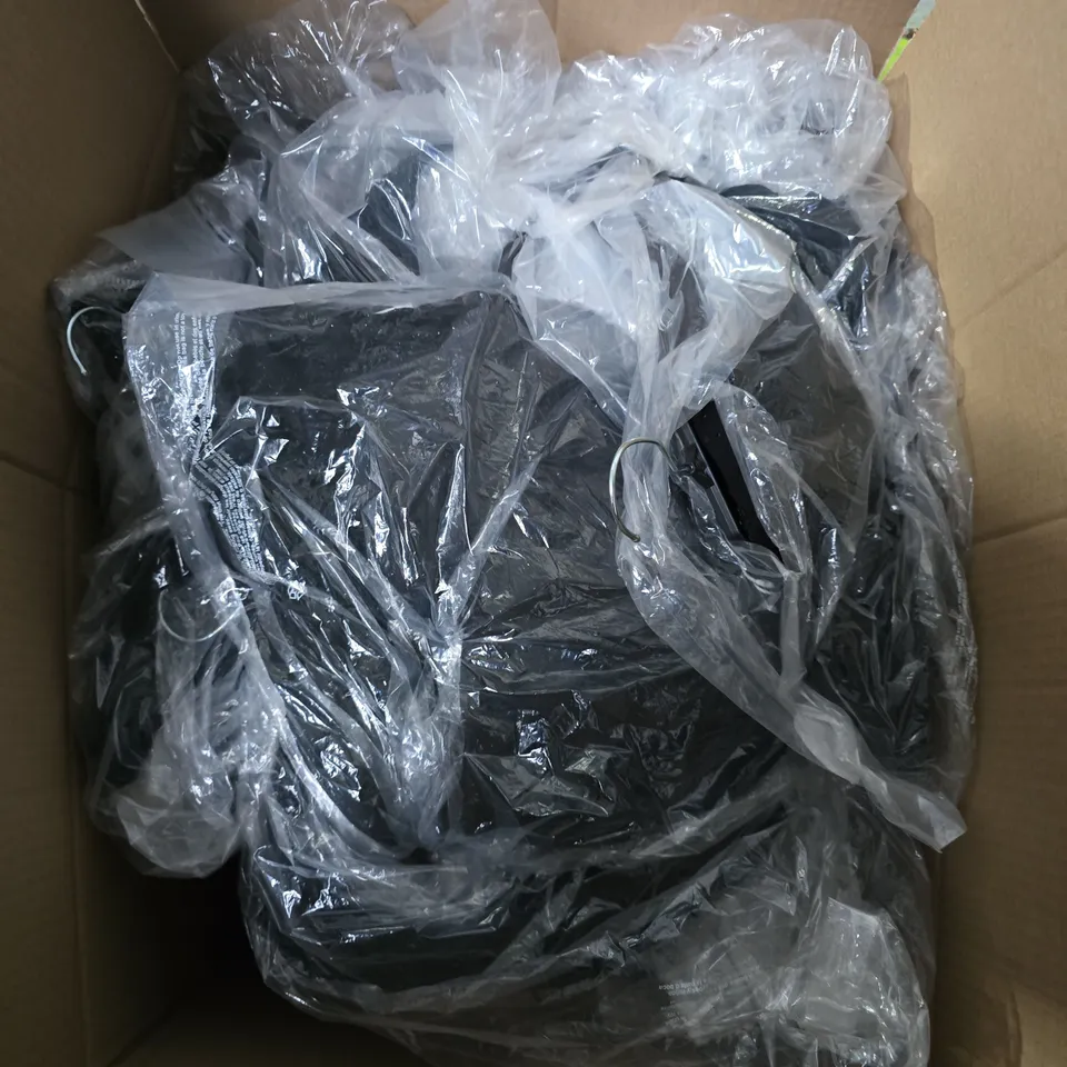 LARGE BOX OF APPROXIMATELY 25 ASSORTED CLOTHING ITEMS IN VARIOUS COLOURS, STYLES AND SIZES - COLLECTION ONLY