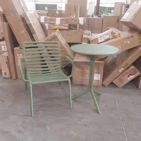 BOXED NADI DOGA RELAX GARDEN CHAIR WITH TABLE