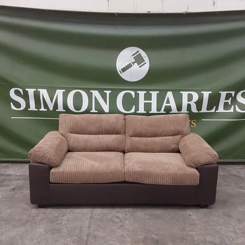 ARMSTRONG 3 SEATER SOFA - BROWN