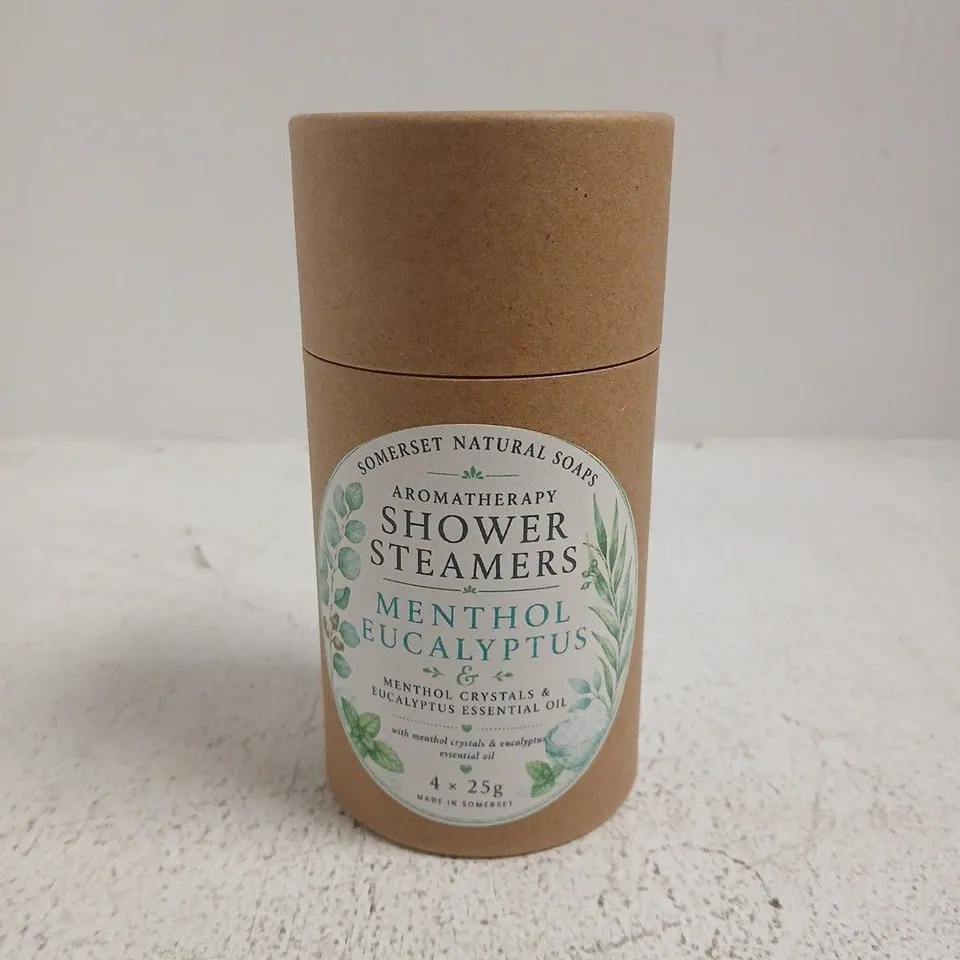 SOMERSET NATURAL SOAPS AROMATHERAPY SHOWER STEAMERS – MENTHOL EUCALYPTUS (4 X 25G)