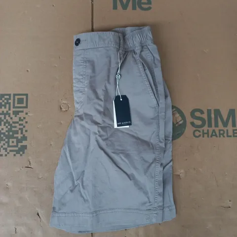 MR MARVIS SHORTS IN OYSTERS GREY SIZE 34 LARGE
