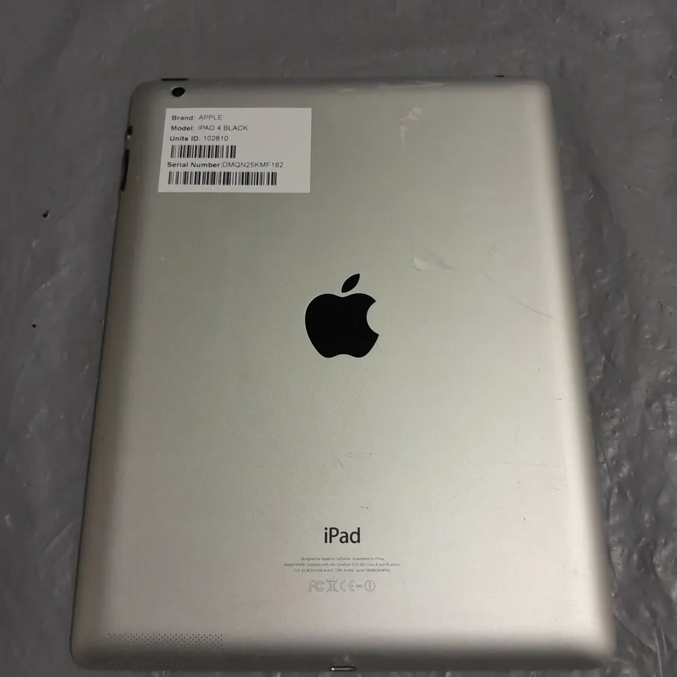 UNBOXED APPLE IPAD 4 - A1458