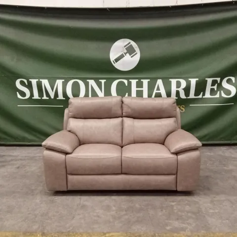 QUALITY DESIGNER ITALIAN MADE PATRIZIO 2 SEATER LEATHER SOFA