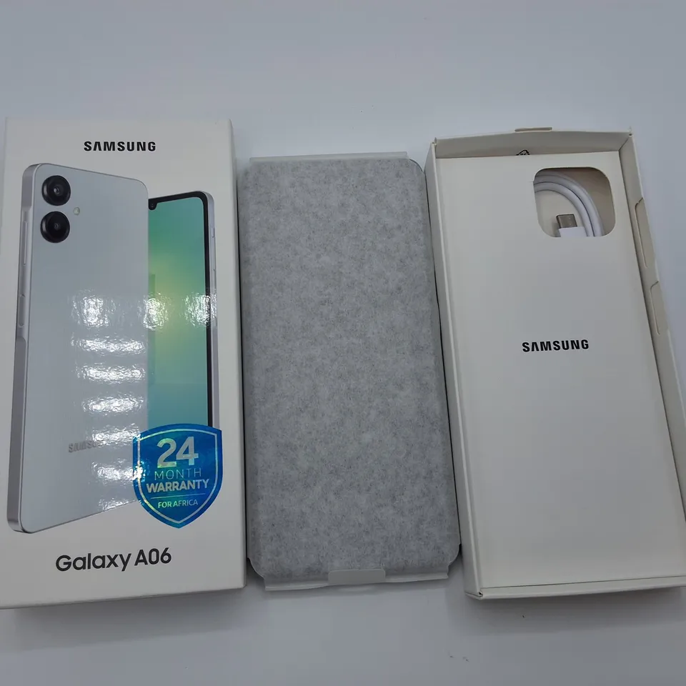 BOXED SAMSUNG GALAXY A06 4GB/64GB IN LIGHT BLUE - SM-A065F